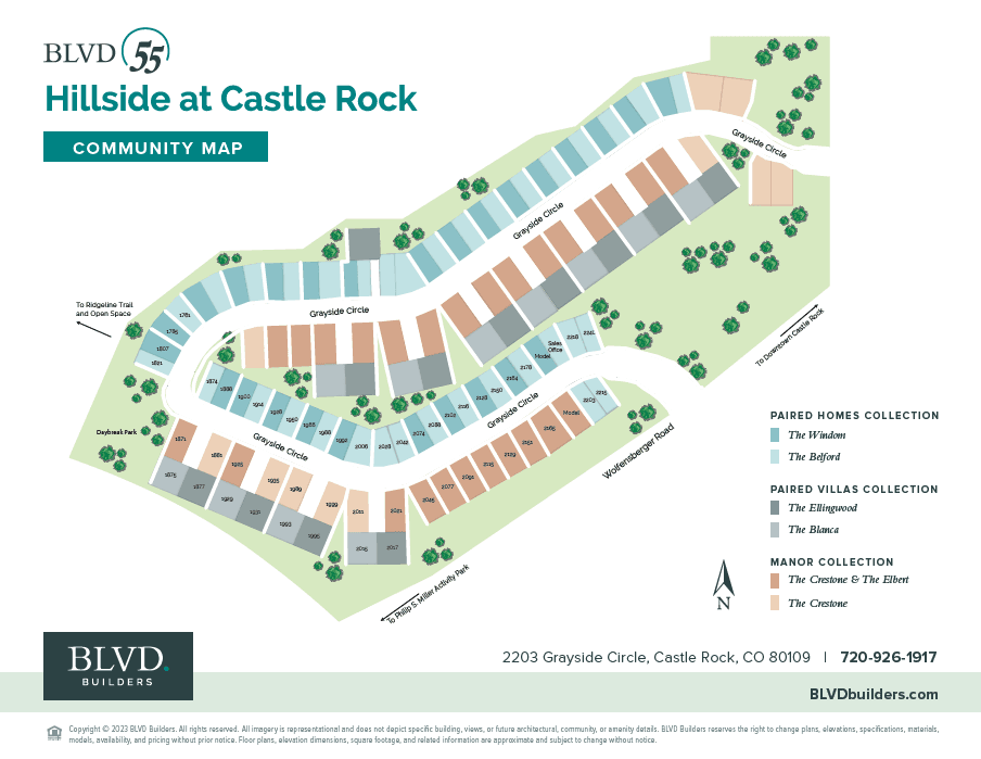 2. Hillside at Castle Rock xây dựng tại 2203 Grayside Circle, Castle Rock, CO 80109